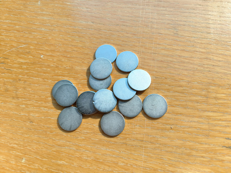 外观镀镍铁氧体圆片磁铁